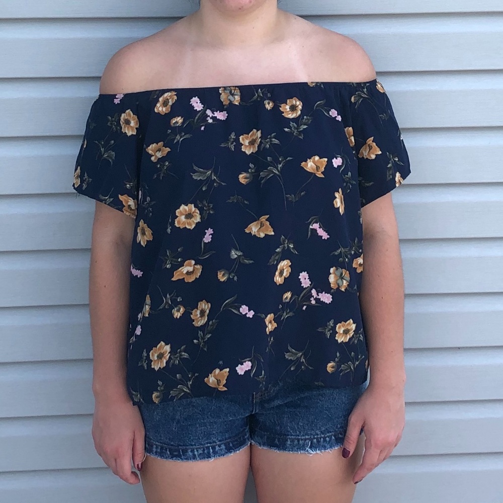Floral Off The Shoulder Top